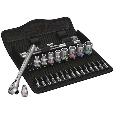 Posdatas 0.25 in. SAE Drive Ratchet Set, 28 Piece PO3952039